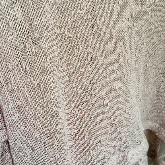 Oversized/Draping Loose Knit Sheer Lilac Sweater - Picture 8 of 8